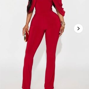 Fashion Nova Bold Red Jumpsuit